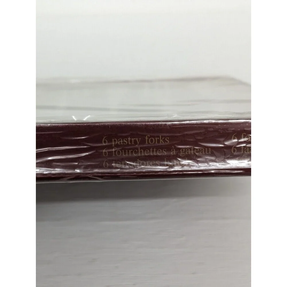 WMG Cromargan Nurnberg 6 Cake Forks Stainless Steel 18/10 in Box 11 3793 6040